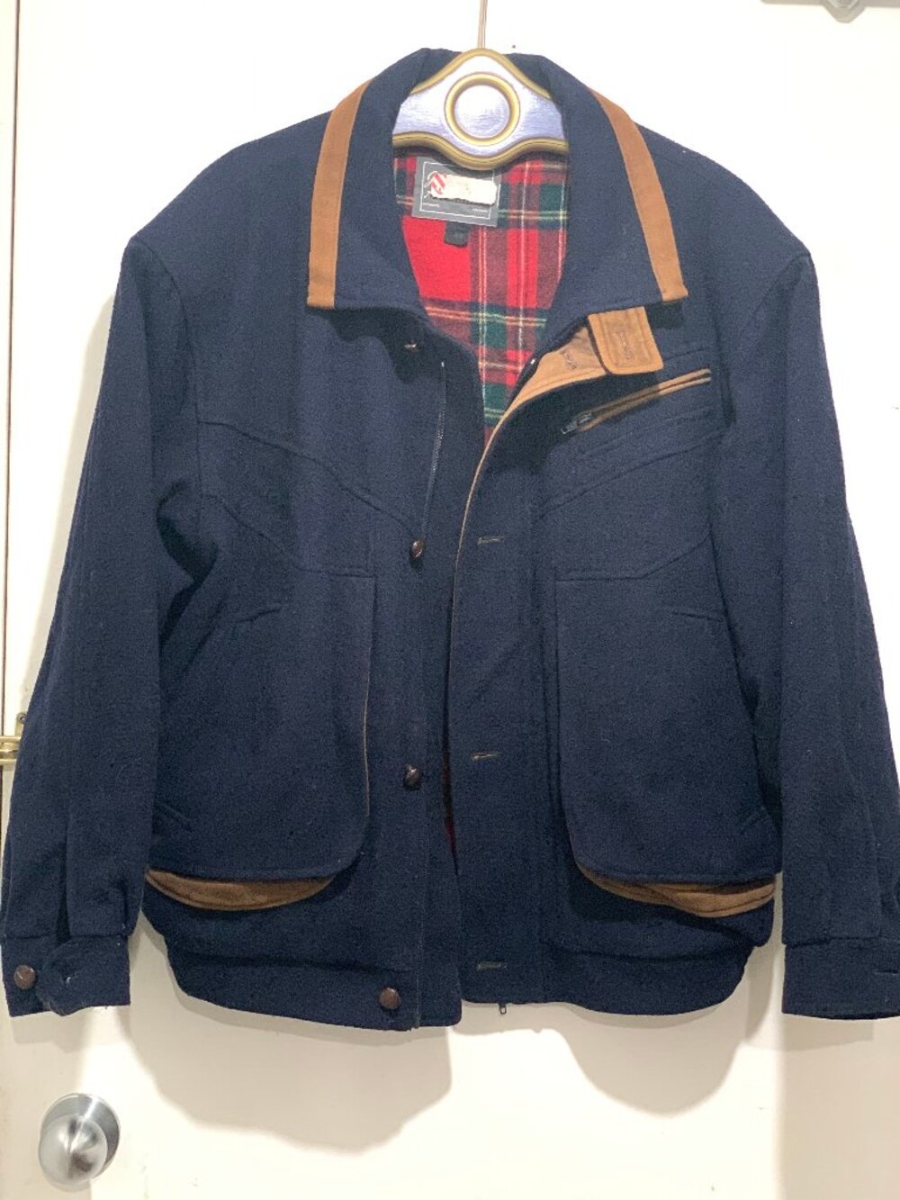 VINTAGE JAMES ALEXANDER CANADA WOOL BLEND BOMBER JACKETS SIZE 42